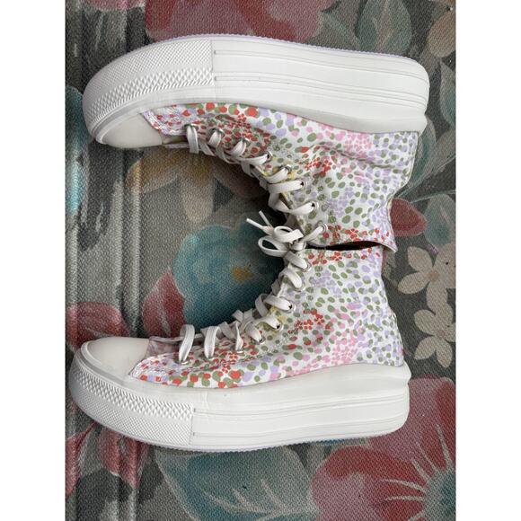 Converse Chuck Taylor All Star Move Platform High 'Floral' A01593C Women’s 10 - Picture 3 of 7